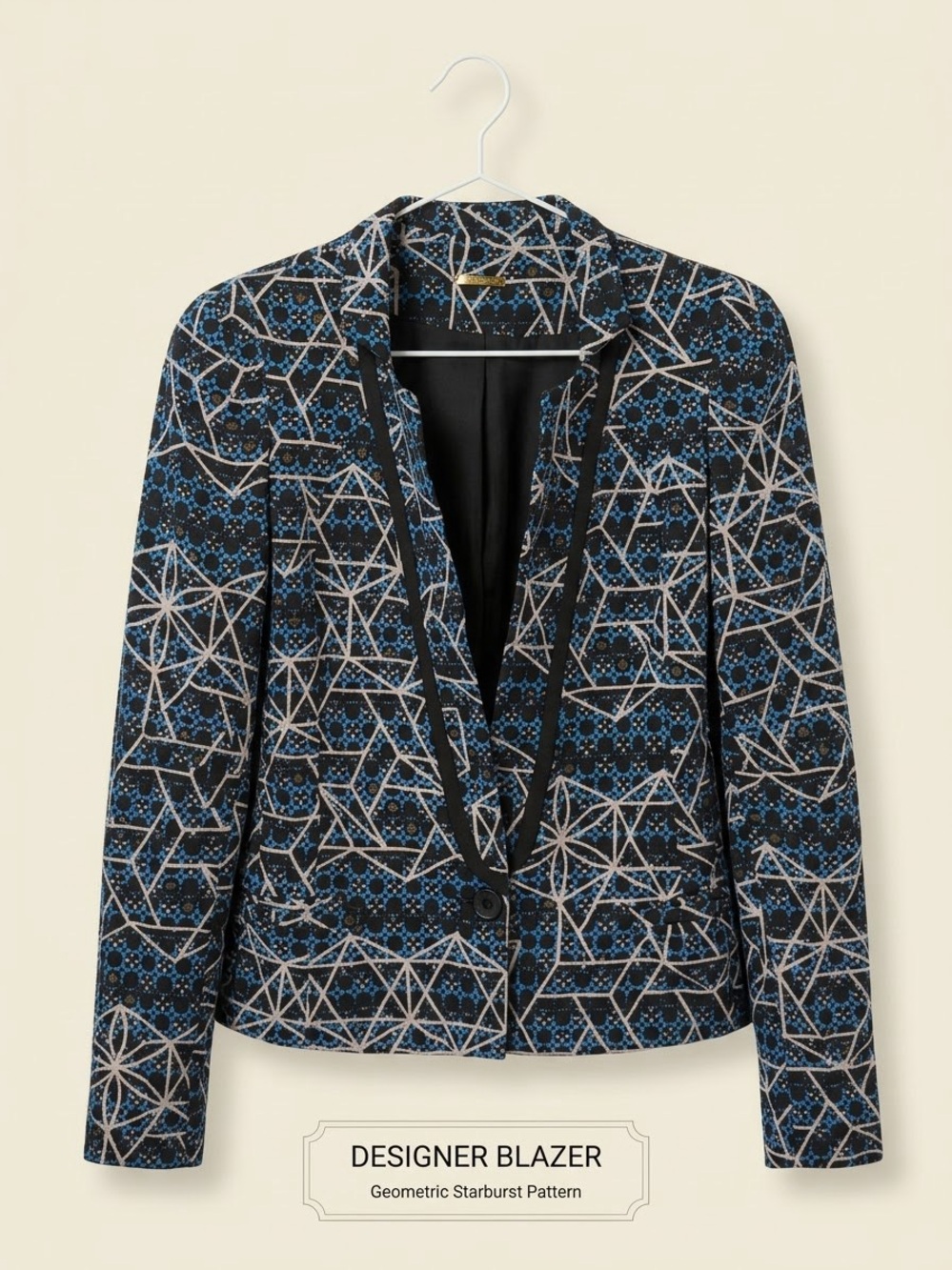 REBECCA MINKOFF /Geometric Haiti Blazer - Blue & Black/ Ptp-17” / S / NWOT